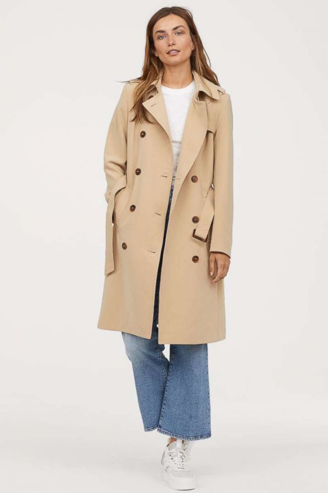 PHOTO: A $69.99 trenchcoat by H&M is pictured here.
