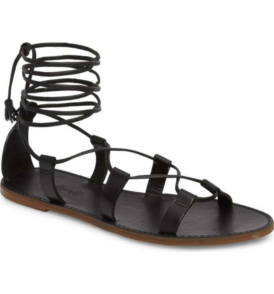 PHOTO: The Boardwalk Lace-Up sandal by Madewell is pictured here.