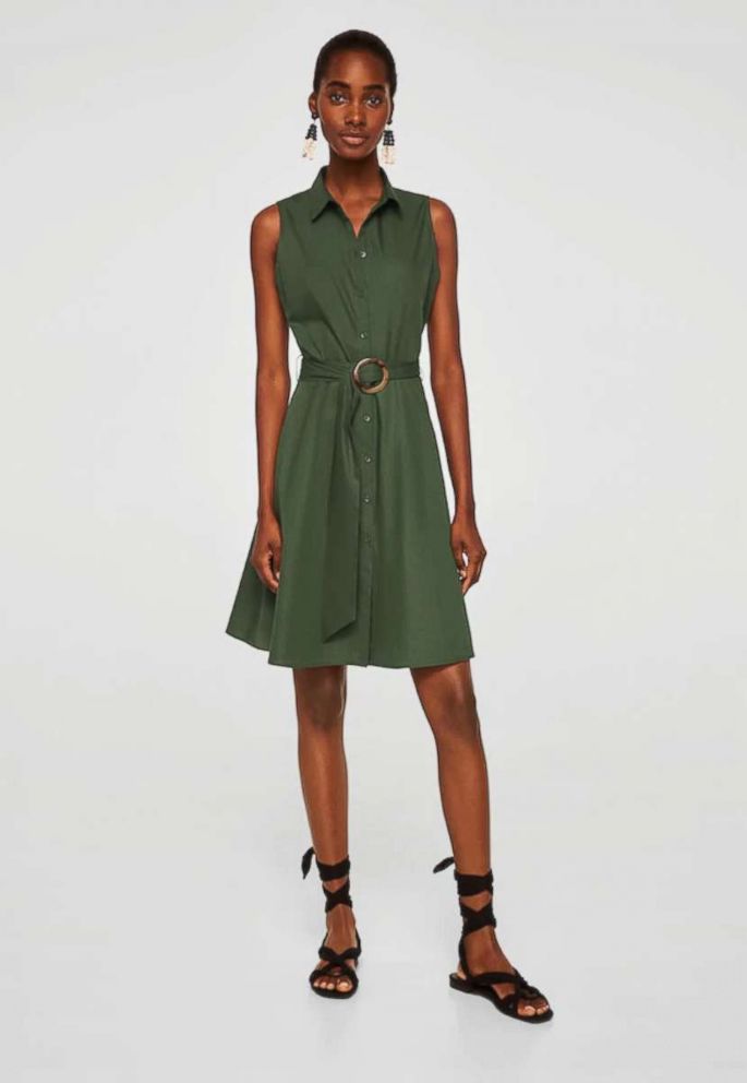 PHOTO: A belt shirt dress by Mango is pictured here.