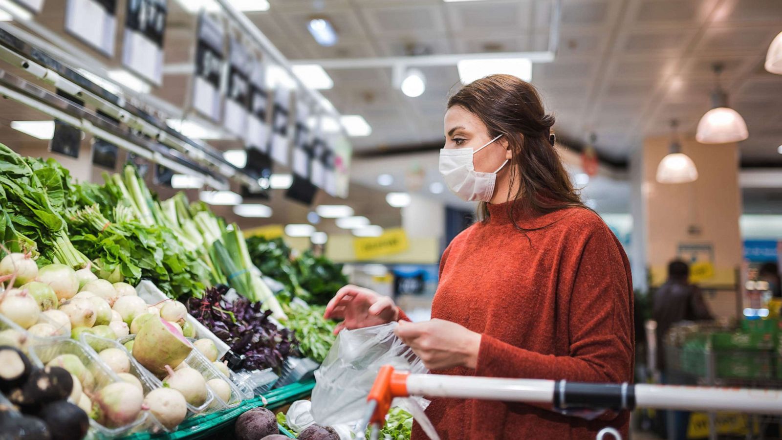 PHOTO: In this undated file photo, a woman shops for vegetables.