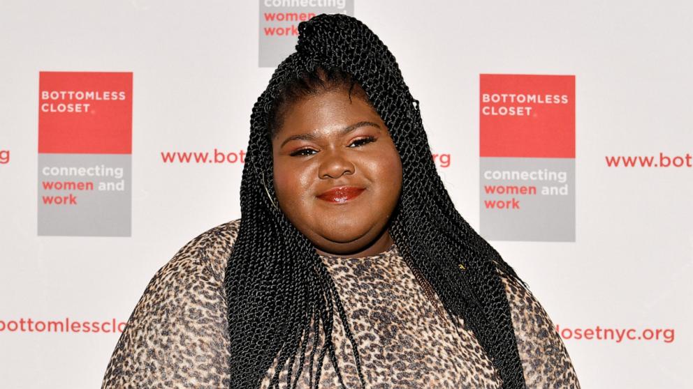 PHOTO: In this May 15, 2019 file photo Gabourey Sidibe attends the 20th Anniversary Bottomless Closet Luncheon at Cipriani 42nd Street in New York City.