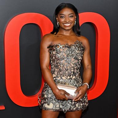 PHOTO: Simone Biles attends the Time100 Gala, celebrating the 100 most influential people in the world, at Frederick P. Rose Hall, Jazz at Lincoln Center, April 24, 2025, in New York.