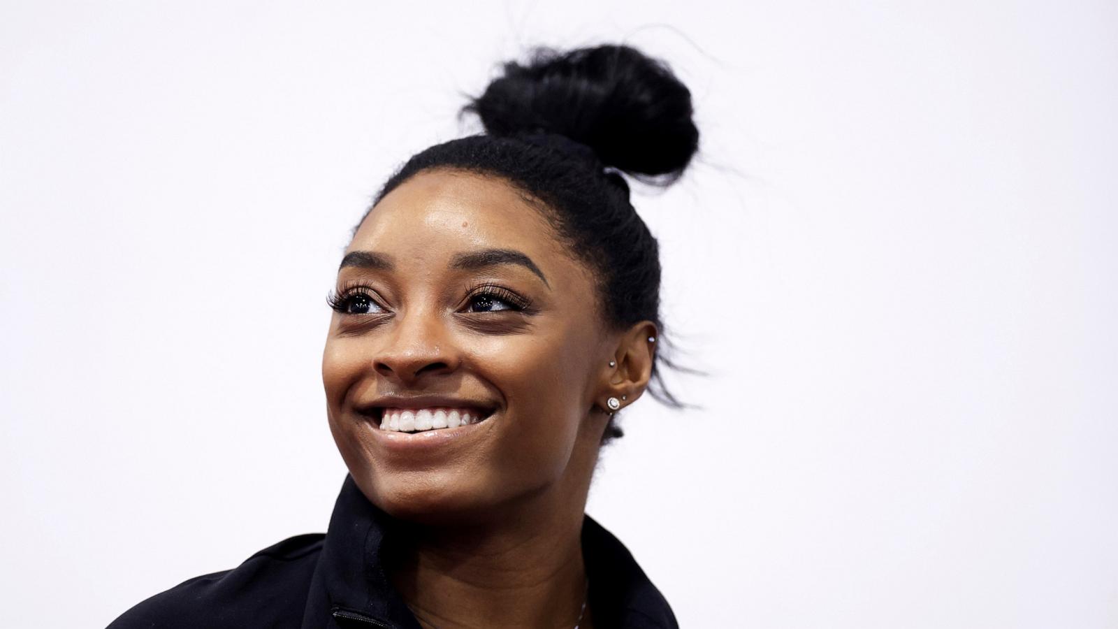 PHOTO: Simone Biles participates in a workout on February 05, 2024 in Katy, Texas.