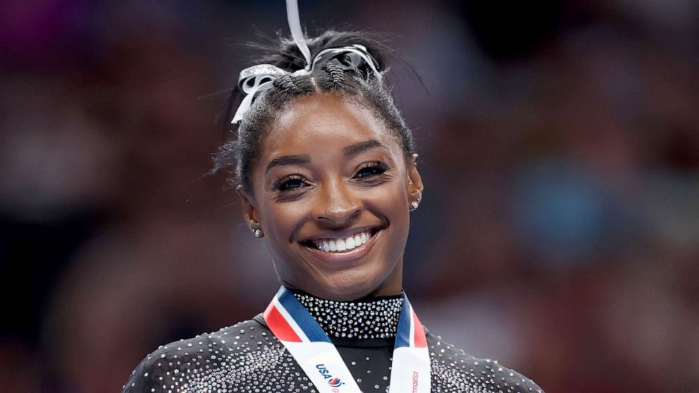 VIDEO: Simone Biles returns with a win