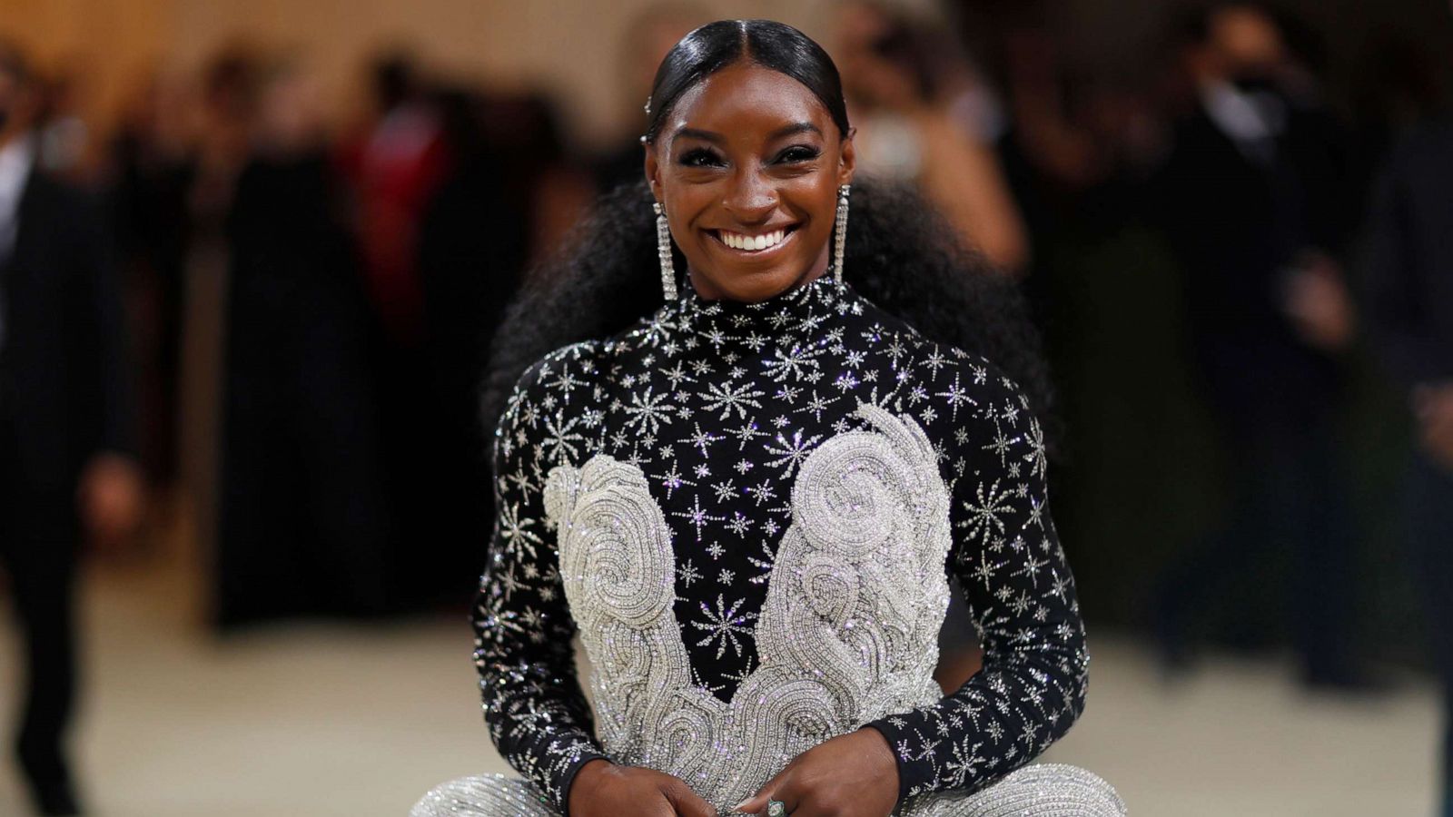 PHOTO: Simone Biles at the 2021 Met Gala at the Metropolitan Museum of Art on Sept. 13, 2021 in New York.