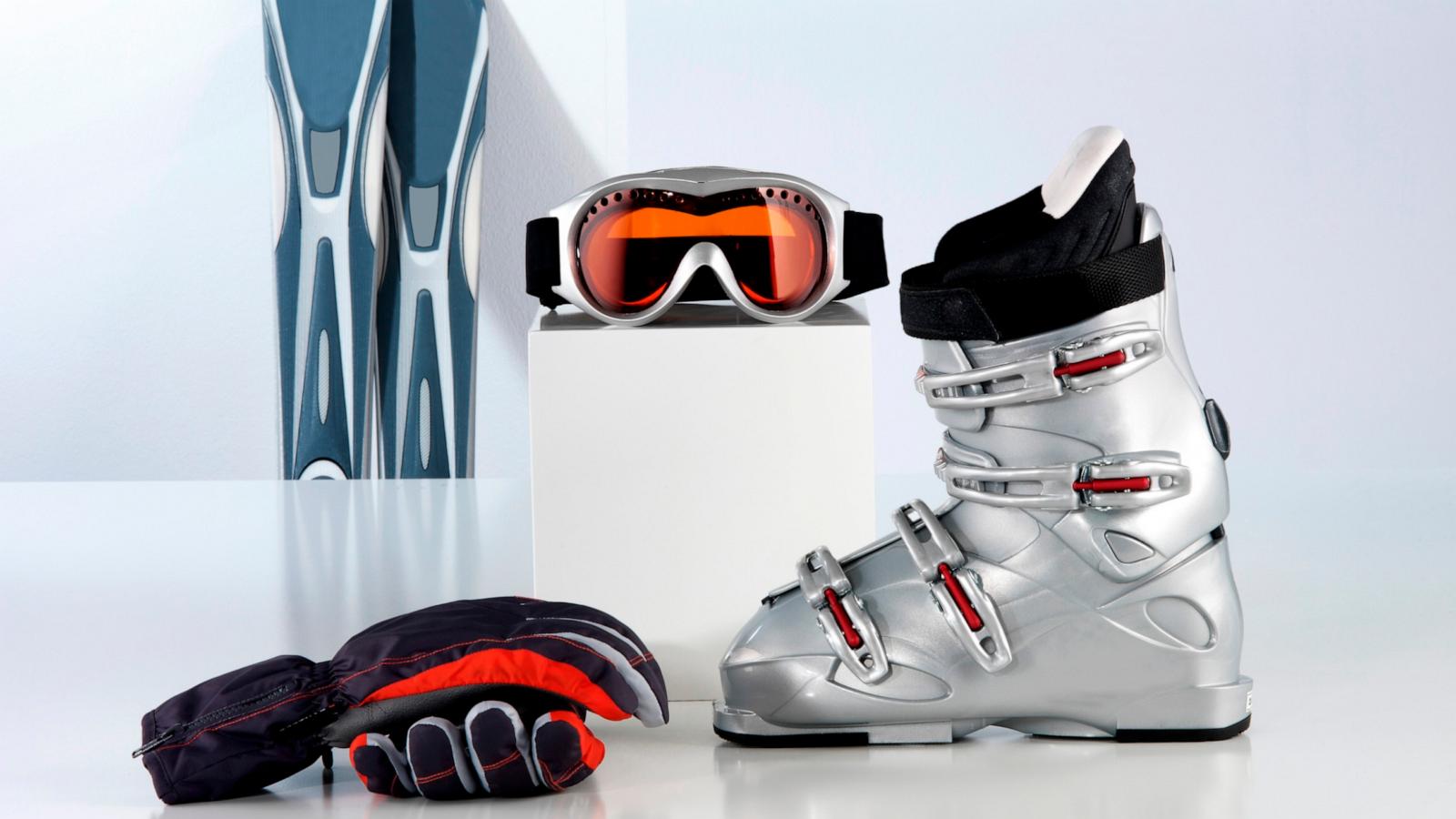 PHOTO: Ski wear and equipment.