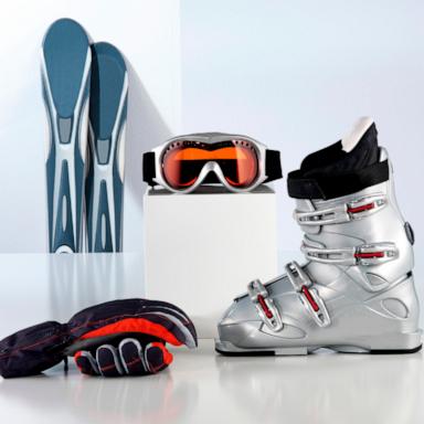 PHOTO: Ski wear and equipment.