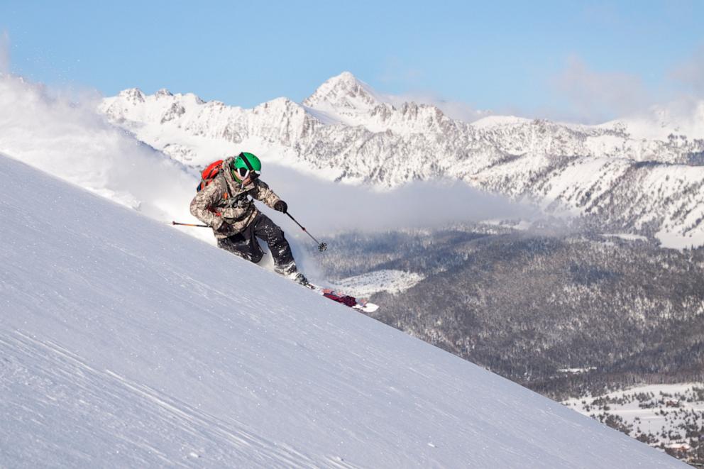 PHOTO: A skier at Big Sky Resort in Big Sky, Montana.