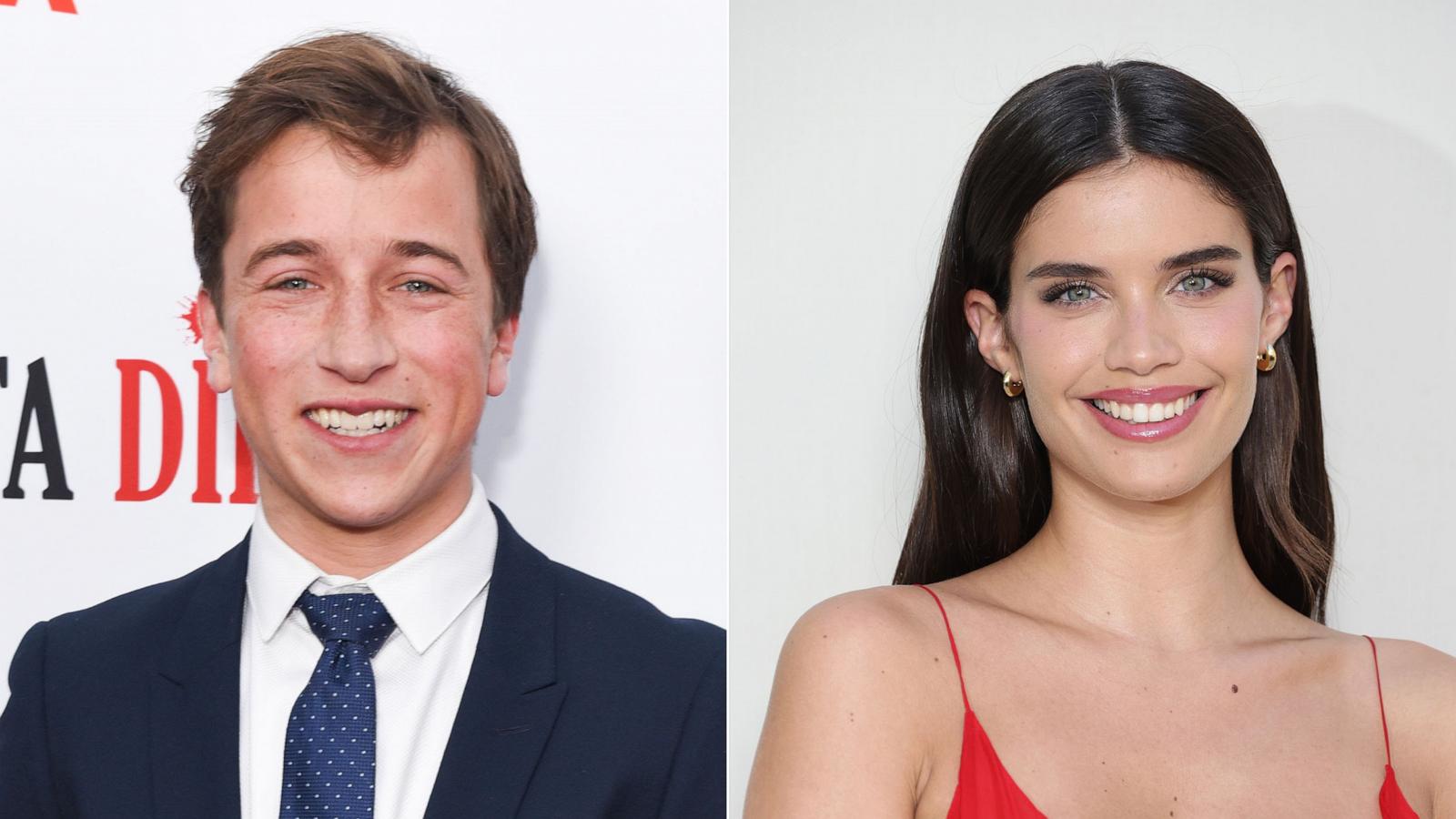 PHOTO: In this March 22, 2018, file photo, Skyler Gisondo attends a premiere in Hollywood, Calif. | In this Oct. 2, 2023, file photo, Sara Sampaio attends a show at Paris Fashion Week.