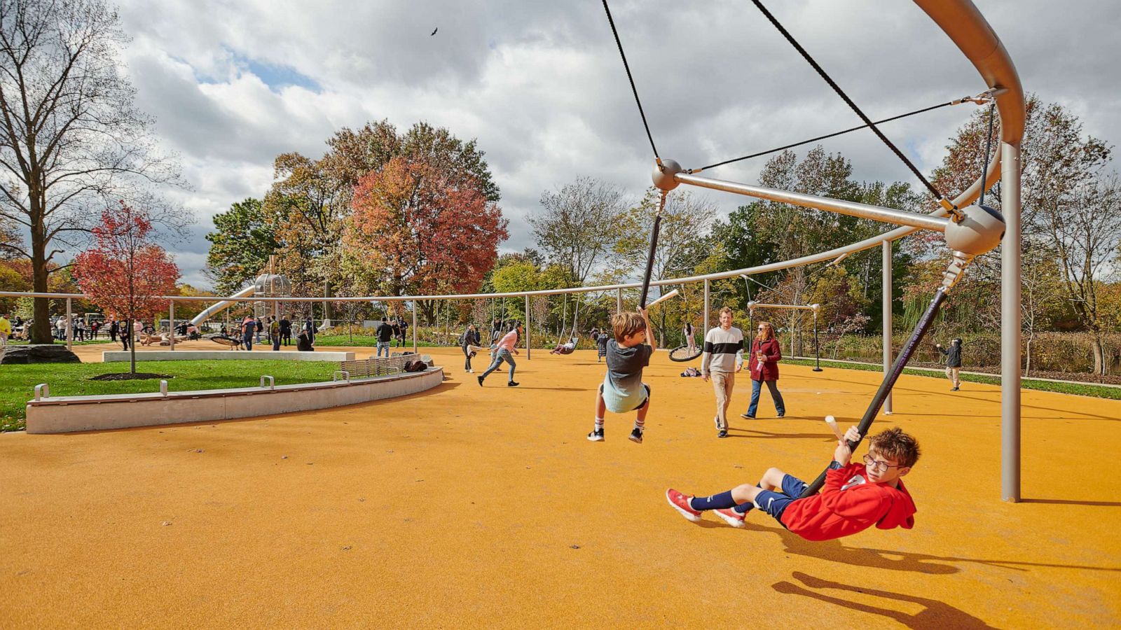 PHOTO: The Skyline Swing, the largest swing in North America, is now open at FDR Park in Philadelphia.