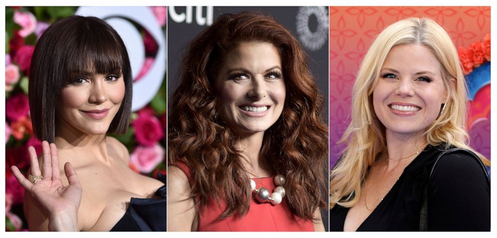 PHOTO: This combination of photos shows, from left, Katharine McPhee, Debra Messing and Megan Hilty, who starred in the TV version of “Smash.” The show is now being brought to Broadway.