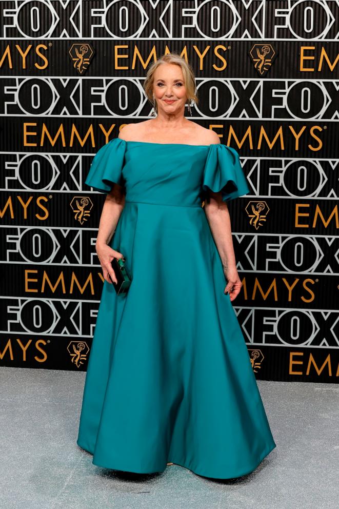 PHOTO: J. Smith-Cameron attends the 75th Primetime Emmy Awards at Peacock Theater on Jan. 15, 2024 in Los Angeles.