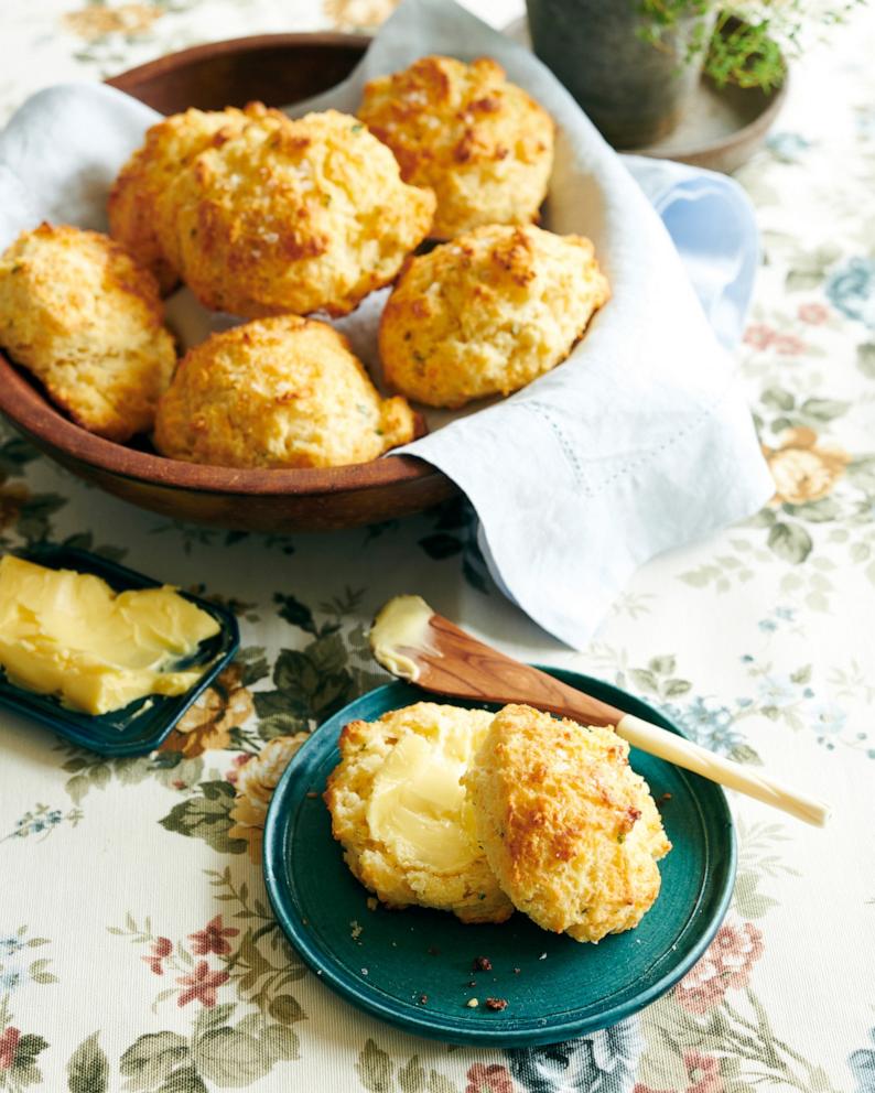 PHOTO: Smoked Gouda and Thyme Drop Biscuits from John' Kanell's new cookbook.