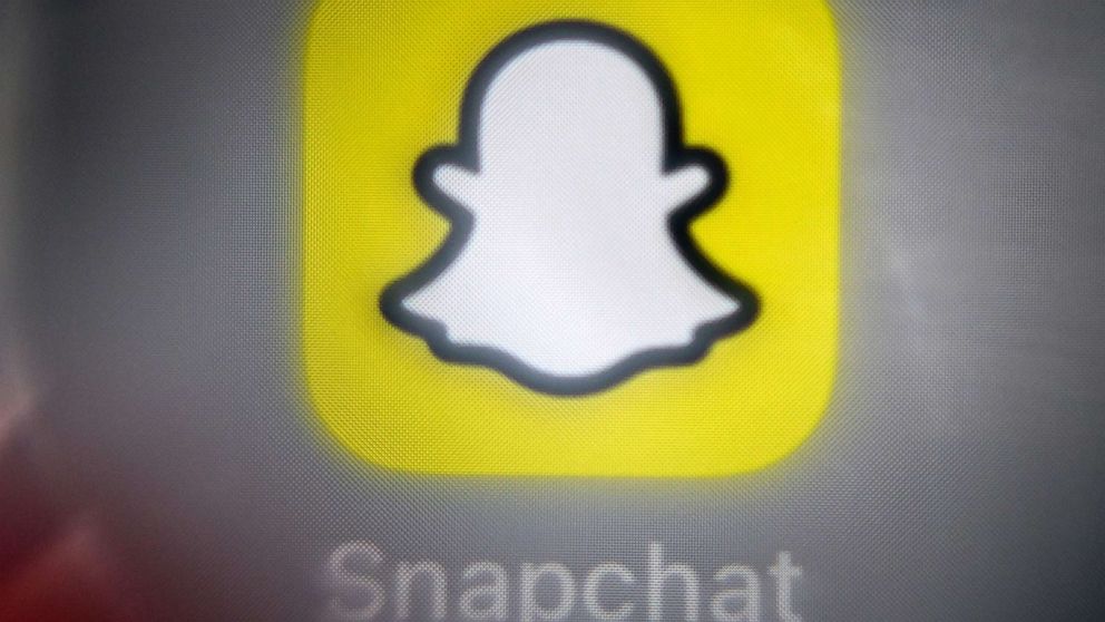 PHOTO: The logo of the social network and messaging app Snapchat on a smartphone screen.