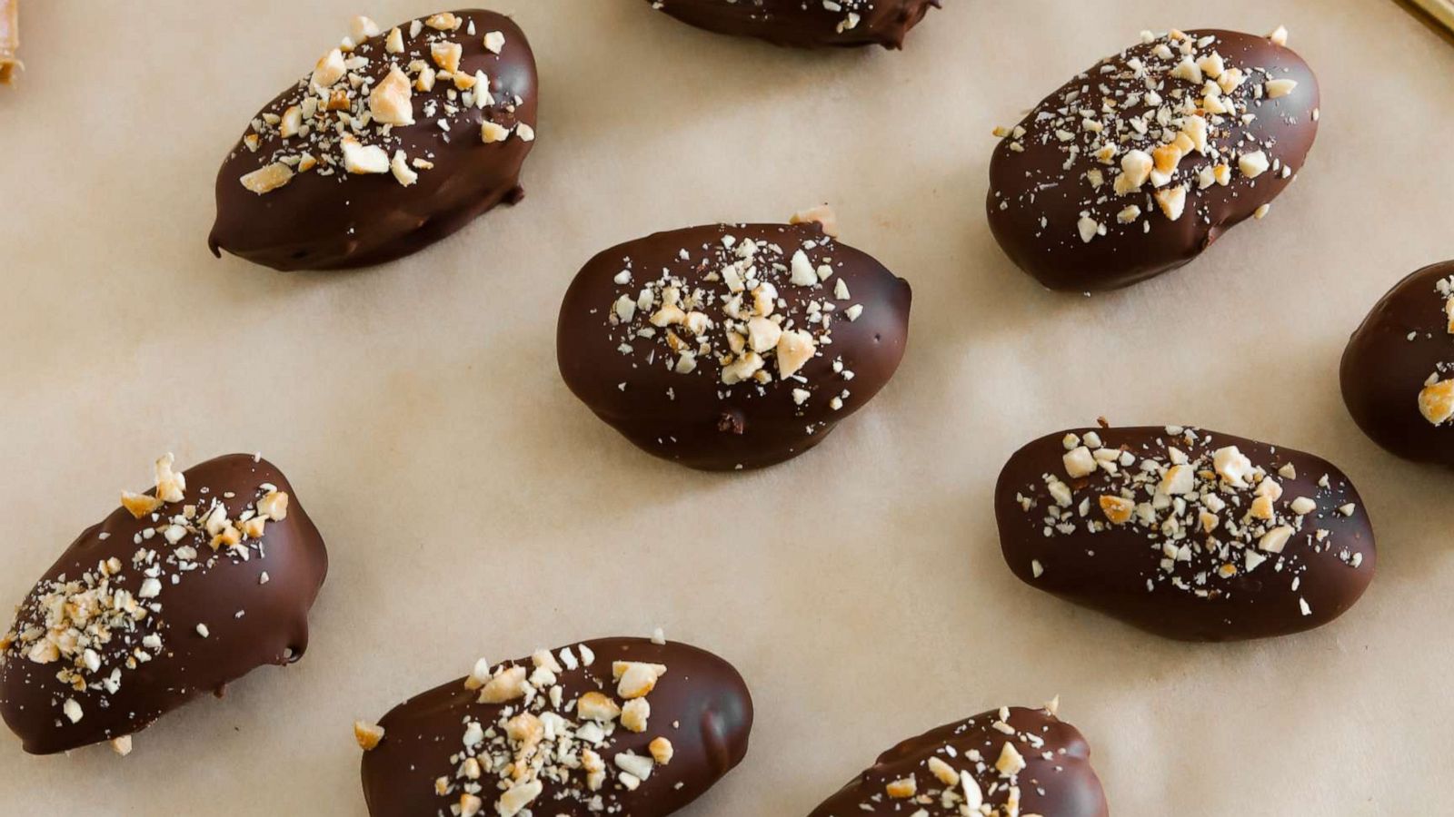 PHOTO: Chocolate-covered peanut butter date bites