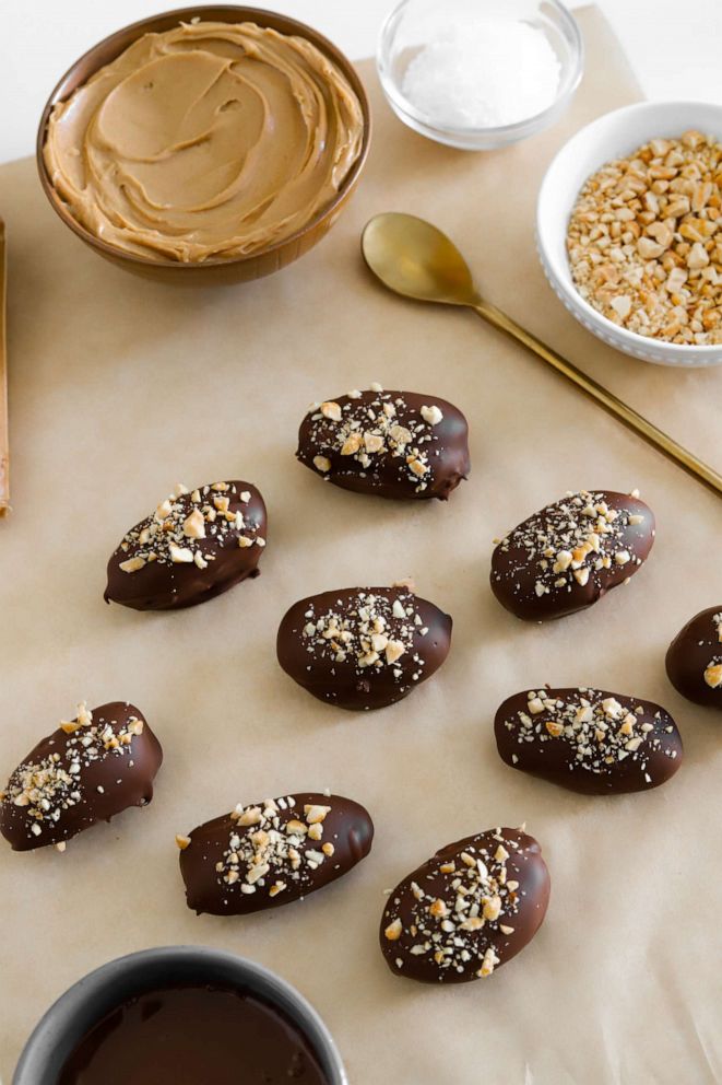PHOTO: Chocolate-covered peanut butter date bites