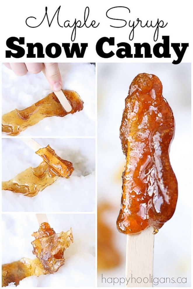 PHOTO: Maple Syrup Snow Candy 