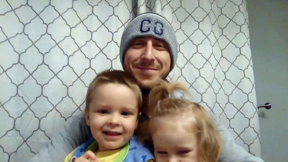 PHOTO: Neil Lesinski of Cary Grove, Ill., recorded a creative rendition of Vanilla Ice's "Ice Ice Baby" with his two children, Leo, 3 and Ella, 1, by his side.