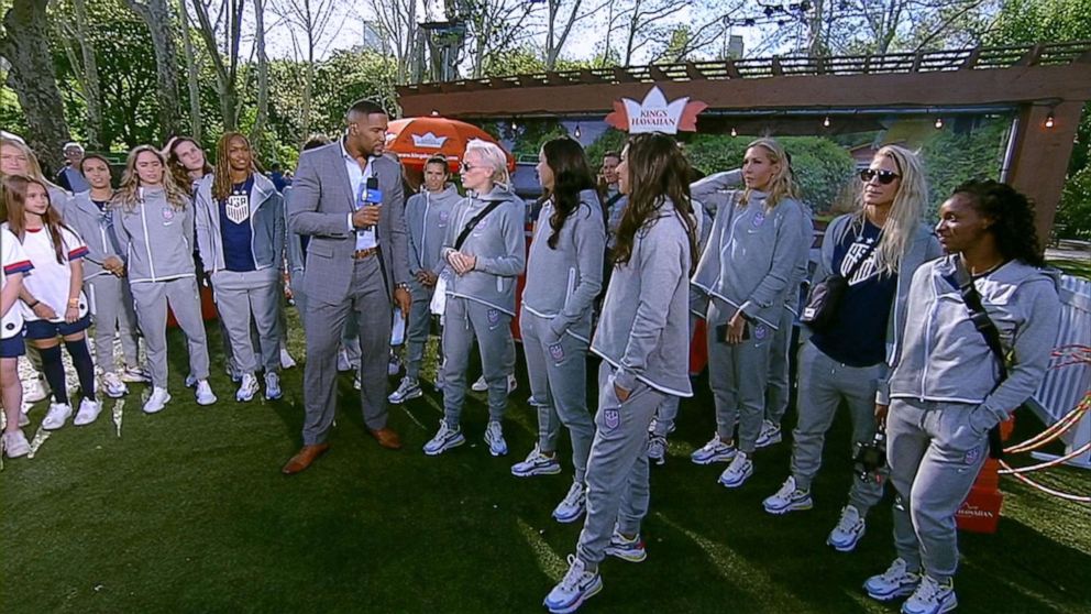 PHOTO: The U.S. Women's National Soccer Team stopped by "GMA" on May 24, 2019, as they get set to head off to the 2019 FIFA World Cup in France.