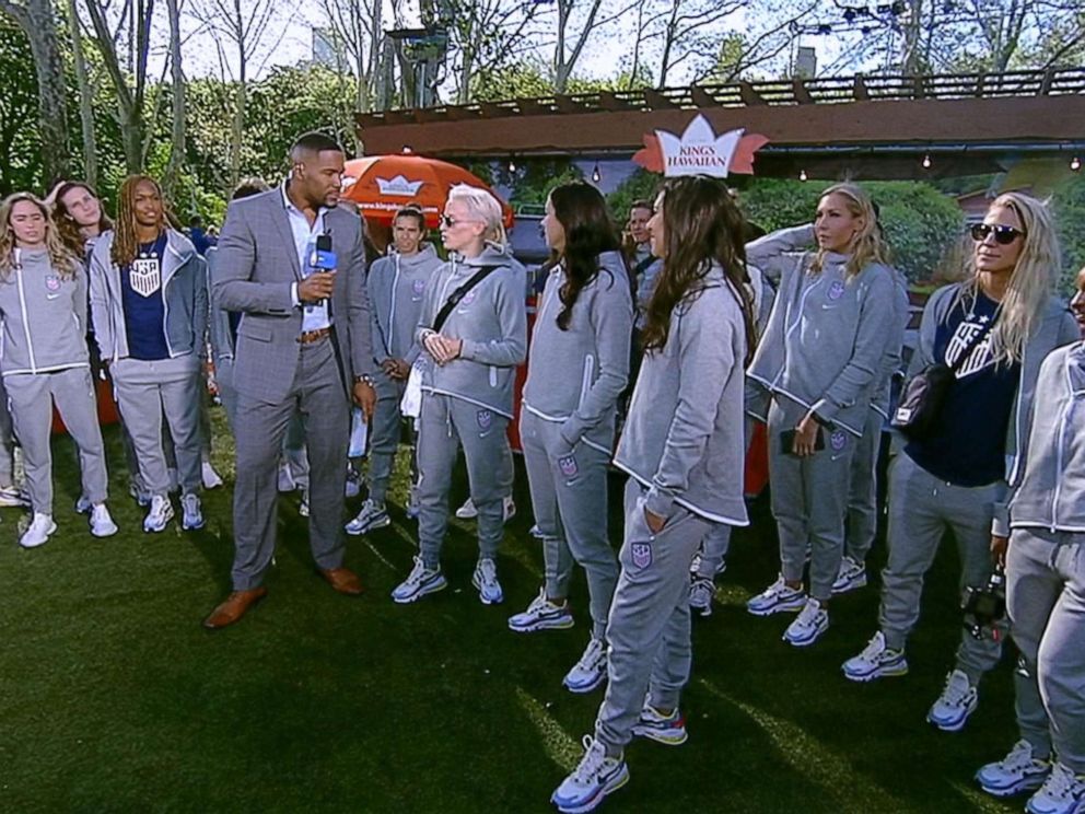 PHOTO: The U.S. Womens National Soccer Team stopped by GMA on May 24, 2019, as they get set to head off to the 2019 FIFA World Cup in France.