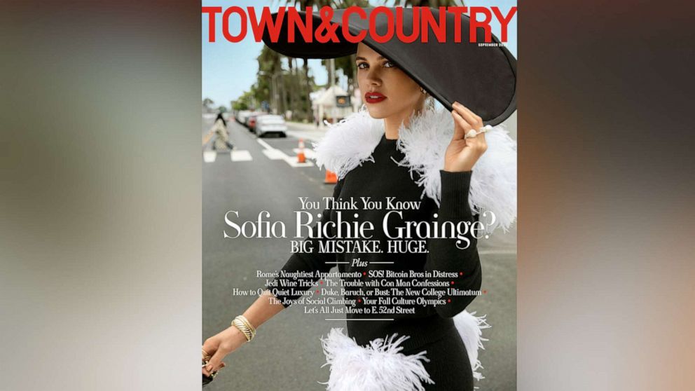 PHOTO: Sophia Richie Grainge appears on the September 2023 cover of Town & Country magazine.