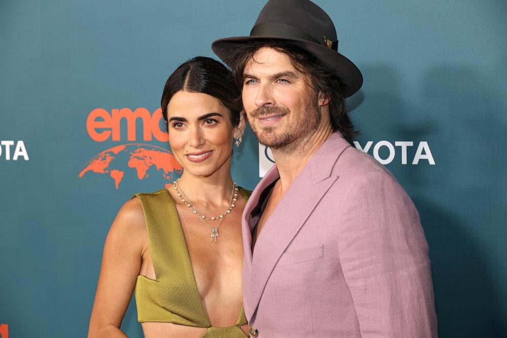 PHOTO: Nikki Reed and Ian Somerhalder arrives at the 2024 Environmental Media Association Awards Gala at Sunset Las Palmas Studios on Jan. 27, 2024 in Los Angeles.