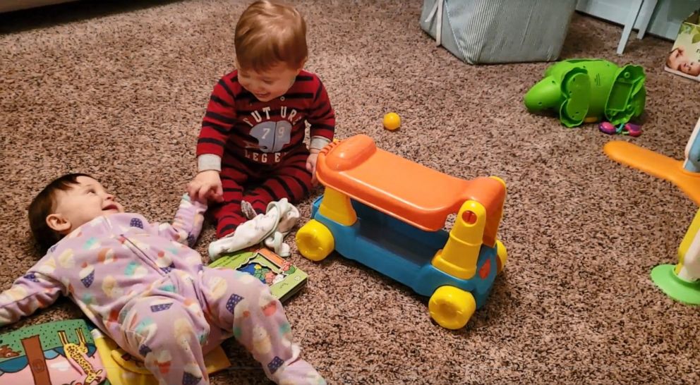 PHOTO: On Jan. 12 at 5:45 p.m., after three days on life support, Anders Jungling, pictured with his twin, Linnea, died at 11 months old. An investigation determined he died from positional asphyxia while sleeping in a car seat at his daycare facility.