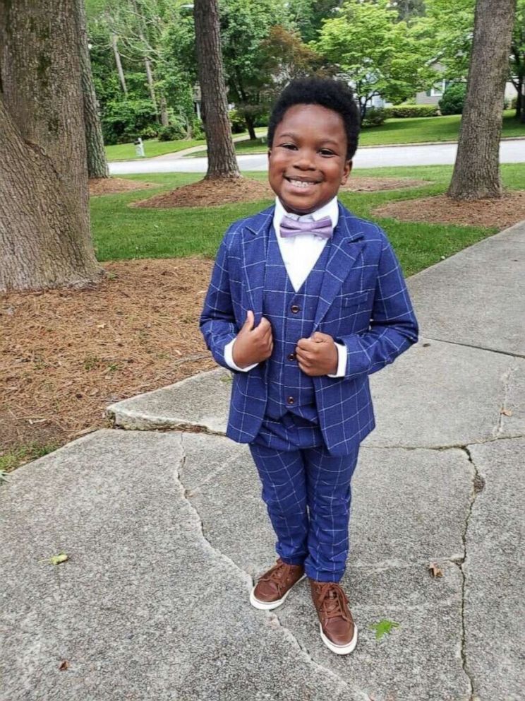 PHOTO: In May 2020, 7-year-old Curtis Rogers gained viral attention after throwing a backyard prom for his babysitter in Raleigh, North Carolina, after hers was cancelled due to COVID-19.