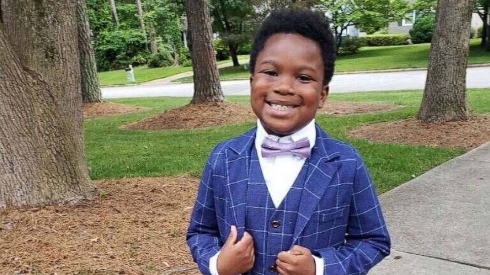 PHOTO: In May 2020, 7-year-old Curtis Rogers gained viral attention after throwing a backyard prom for his babysitter in Raleigh, North Carolina, after hers was cancelled due to COVID-19.