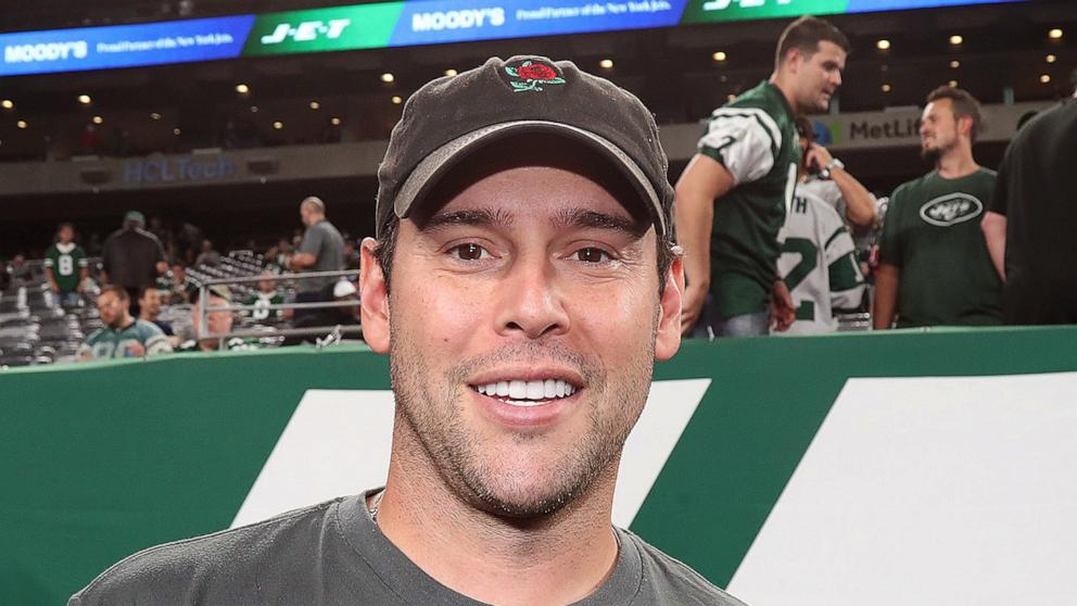 PHOTO: Scooter Braun attends the New England Patriots vs the New York Jets game at MetLife Stadium, Sept. 19, 2024 in East Rutherford, New Jersey. 