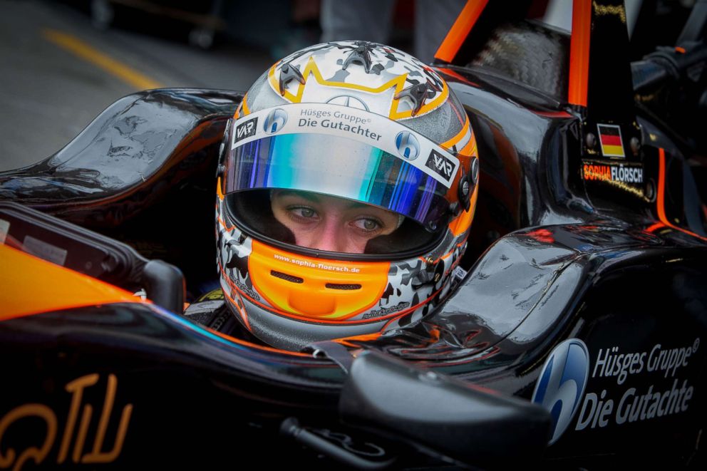 PHOTO: German driver Sophia Floersch during the 65th Macau Grand Prix in Macau, China, Nov. 18, 2018.