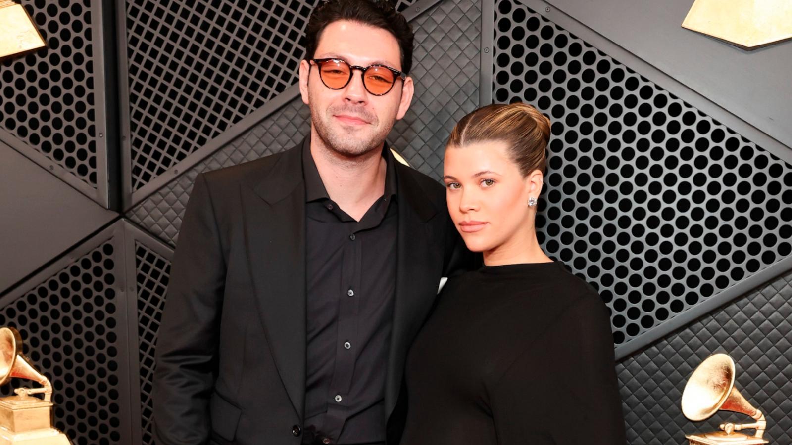 PHOTO: Elliot Grainge and Sofia Richie arrive at The 66th Annual Grammy Awards, at the Crypto.com Arena, Feb. 4, 2024, in Los Angeles.