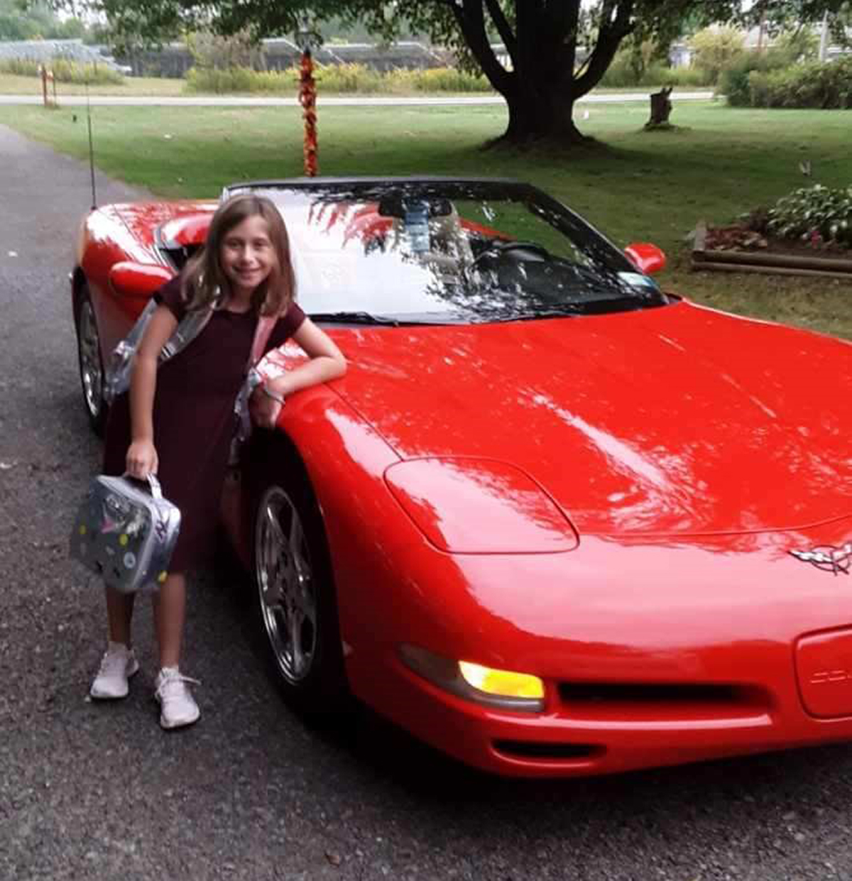 PHOTO: Sophie Enderton seen here with a red Corvette in this undated file photo.