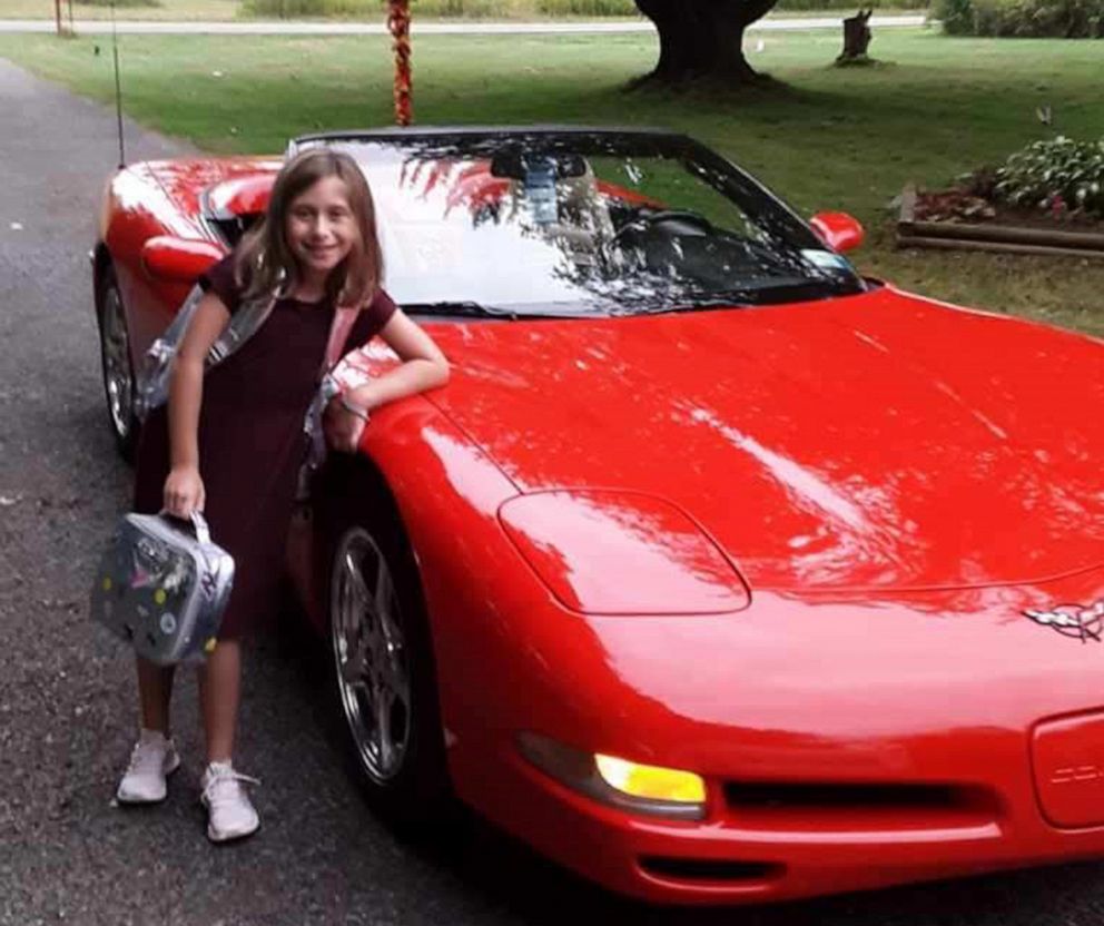 PHOTO: Sophie Enderton seen here with a red Corvette in this undated file photo.