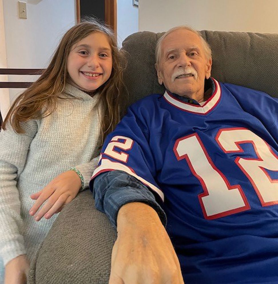 PHOTO: Sophie Enderton with her grandfather Terry.