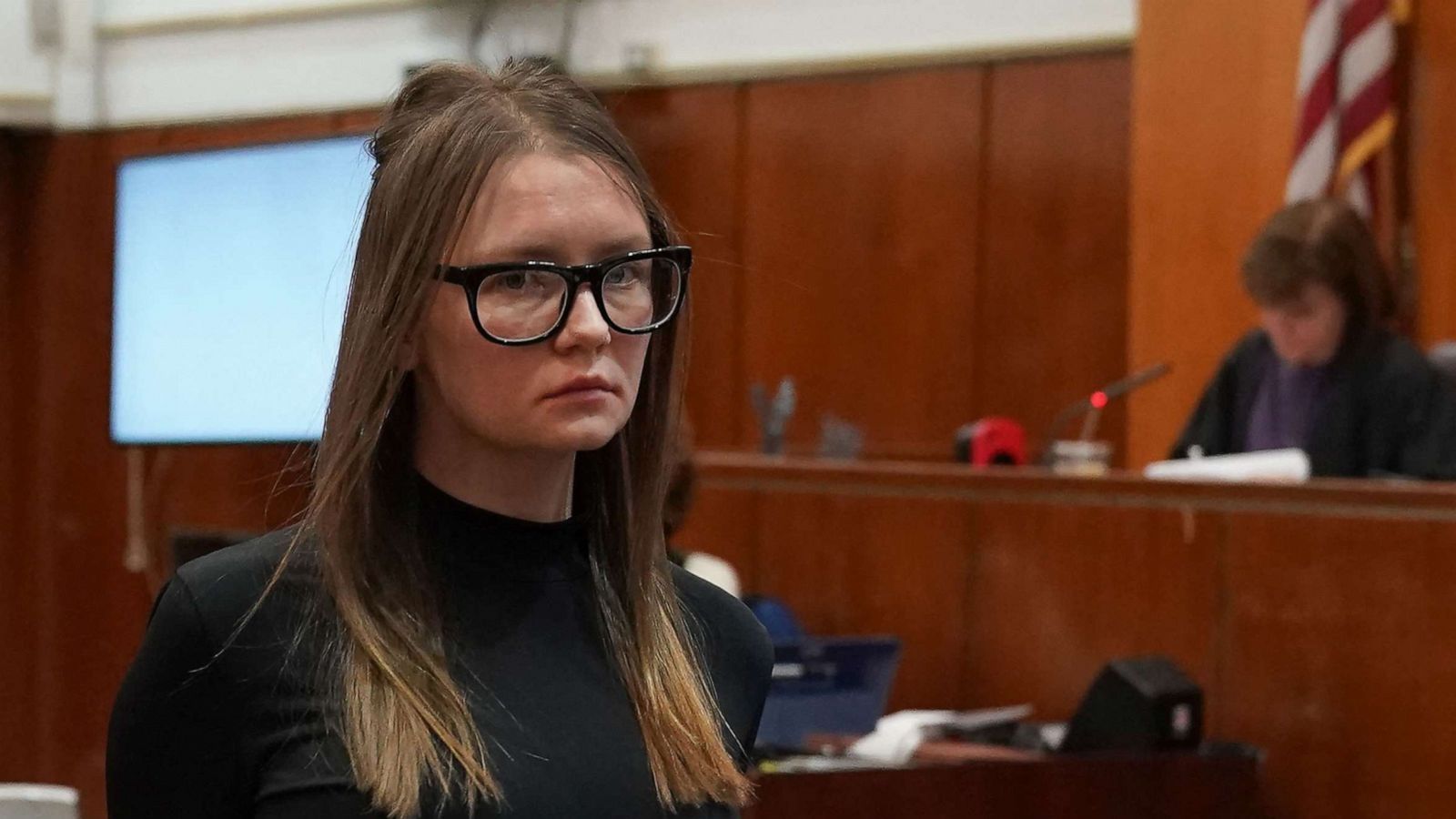 PHOTO: In this file photo taken on May 9, 2019 Anna Sorokin is led away after being sentenced in Manhattan Supreme Court.