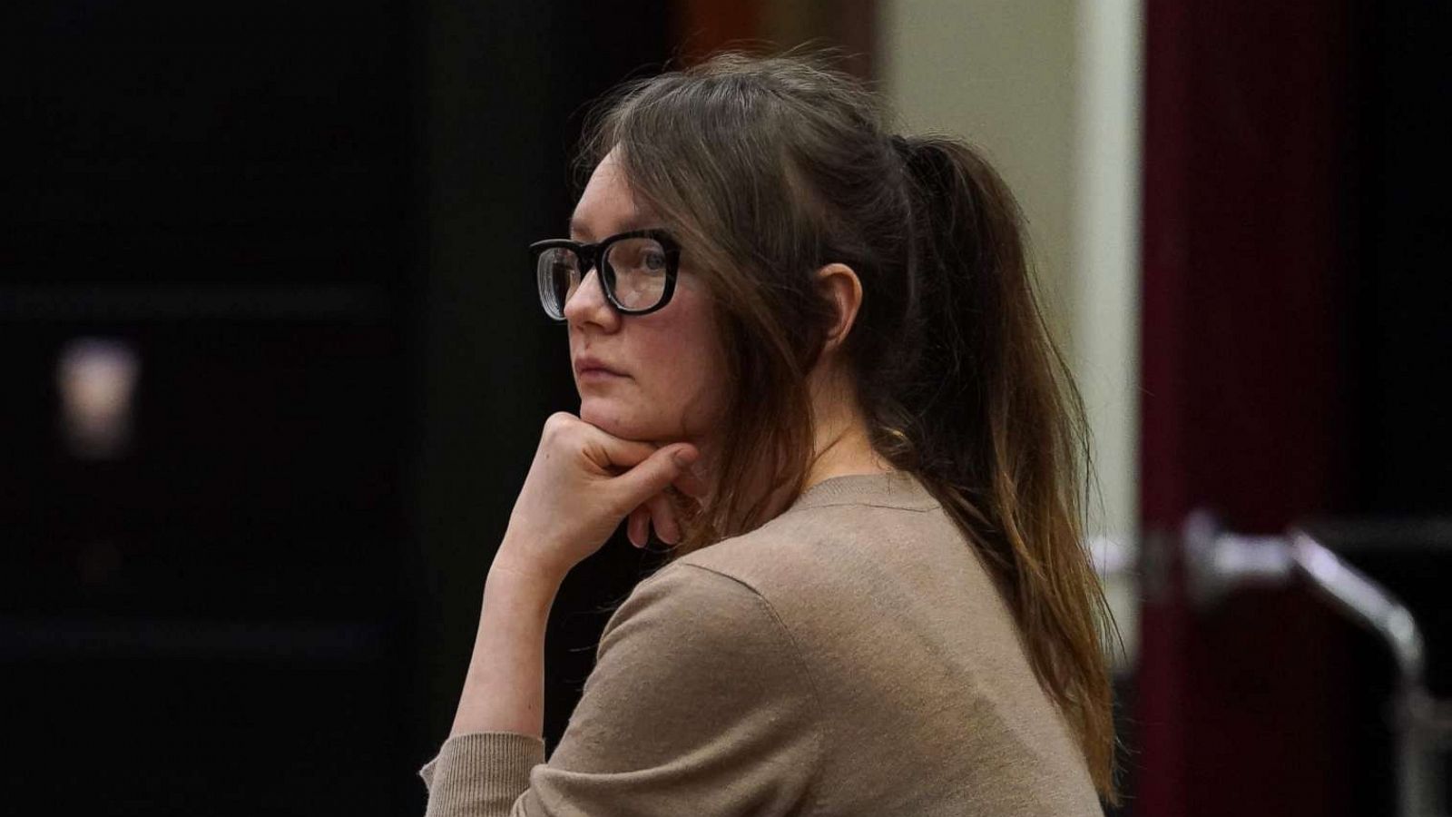 PHOTO: Anna Sorokin better known as Anna Delvey is seen in the courtroom during her trial at New York State Supreme Court in New York, April 11, 2019.