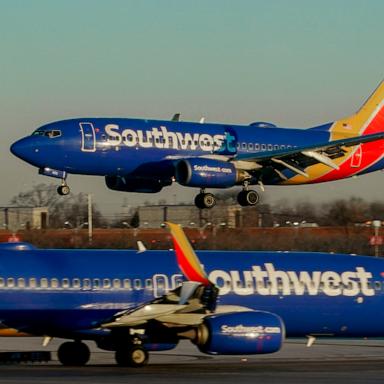 PHOTO: A Southwest Airlines plane prepares to land at Midway International Airport, Feb. 12, 2023, in Chicago. 