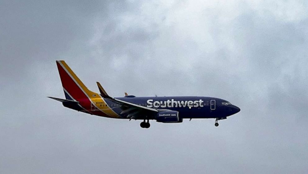PHOTO: A Southwest Airlines flight is seen on Feb. 24, 2023.