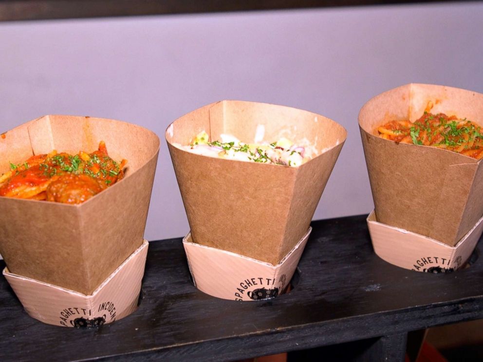 PHOTO: Spaghetti Incident sells spaghetti that comes in an easy to carry cone.
