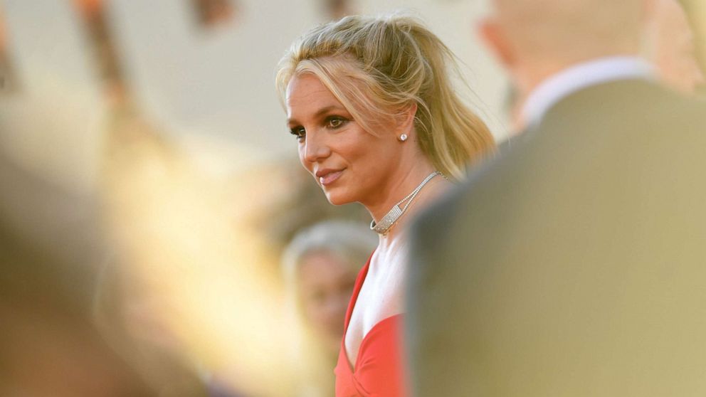 PHOTO: Britney Spears arrives for the premiere of Sony Pictures' "Once Upon a Time... in Hollywood" at the TCL Chinese Theatre in Hollywood, Calif., July 22, 2019.