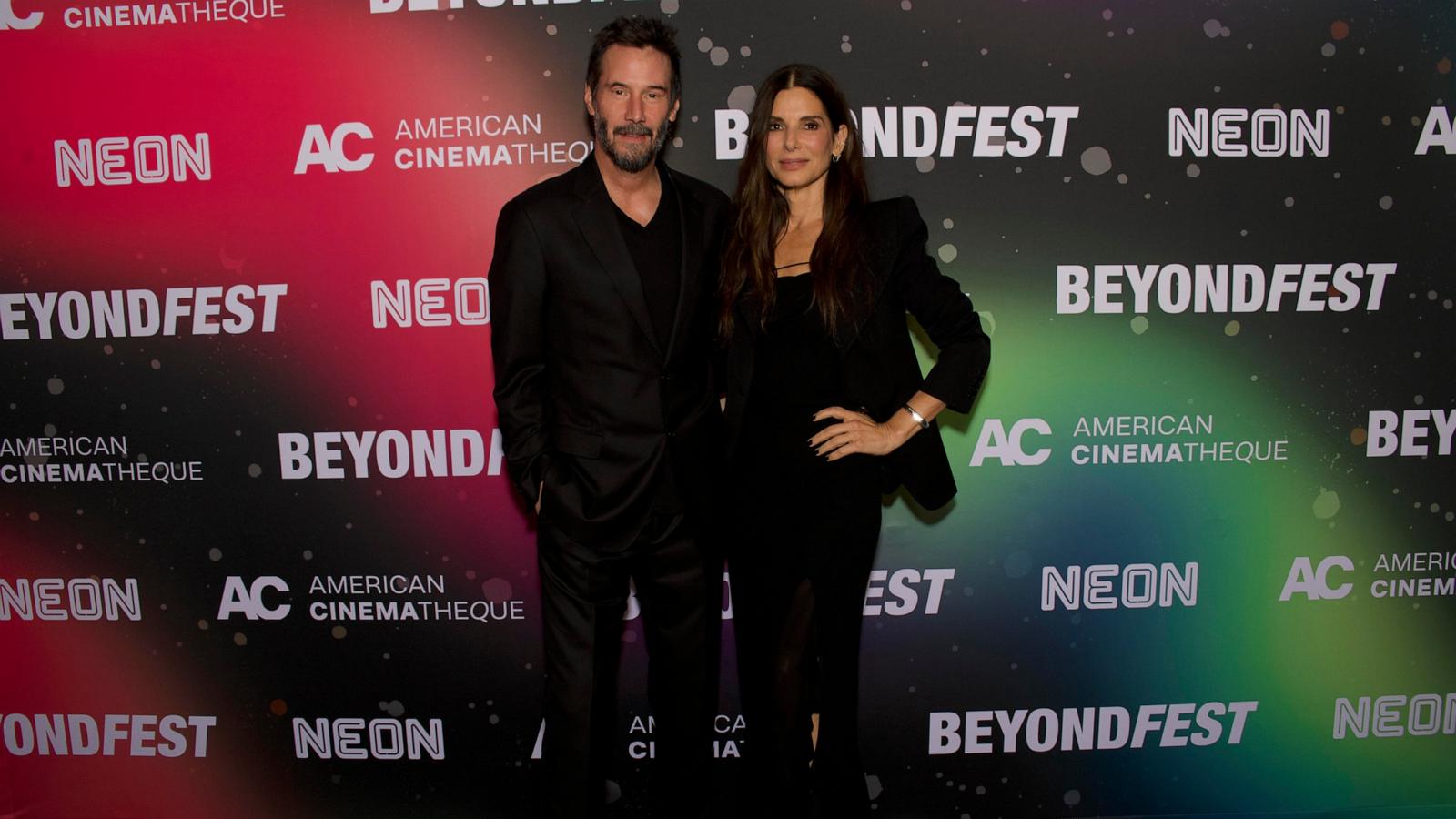 PHOTO: Keanu Reeves and Sandra Bullock attend Beyond Fest at American Cinematheque 30th Anniversary Screening of "SPEED," Oct. 8, 2024.