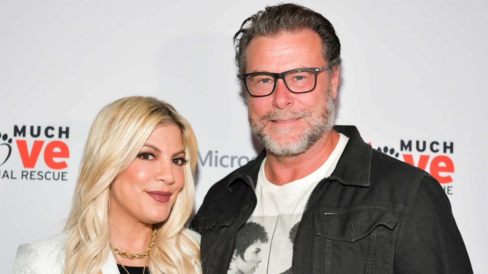 PHOTO:Tori Spelling and Dean McDermott attend the Much Love Animal Rescue 3rd Annual Spoken Woof Benefit at Microsoft Lounge on Oct. 17, 2019 in Culver City, Calif.