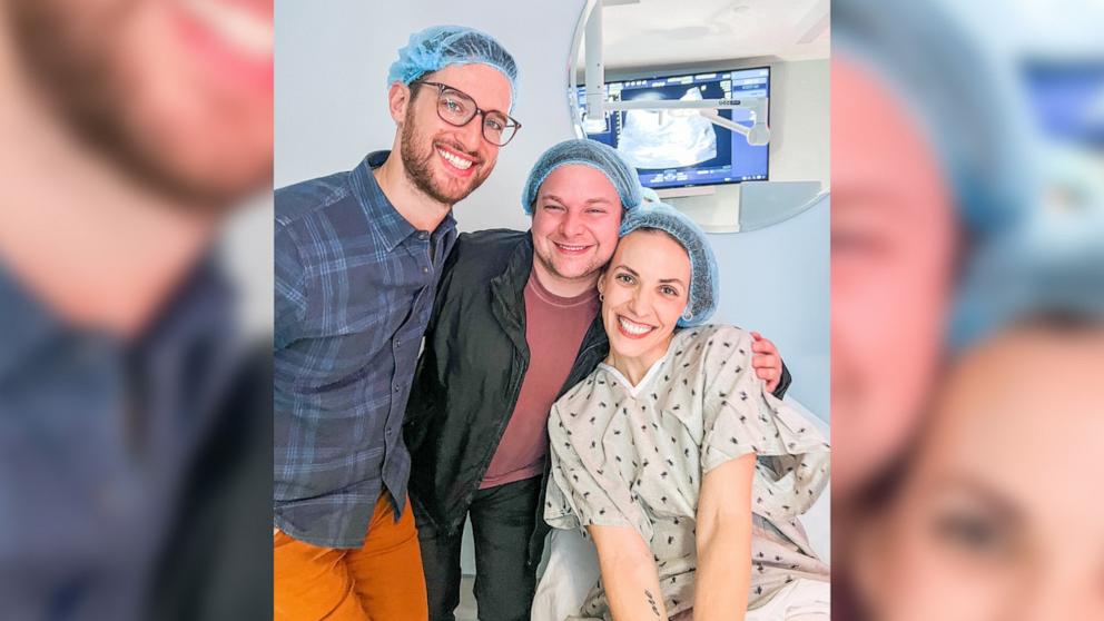 PHOTO: After carrying and welcoming her own children, Lauren Brown said she became interested in paying it forward and being a surrogate for another LGBTQ+ family. She is now pregnant with a child for Matthew McConnell and Stephen Elkind.