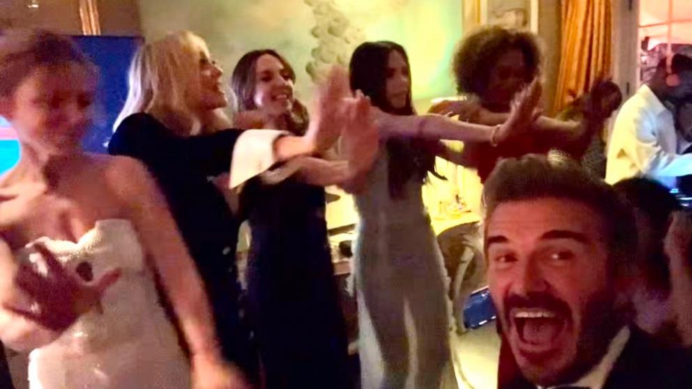 David Beckham's Hilarious Reaction to Spice Girls at Victoria's 50th