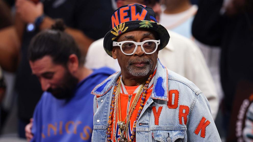 PHOTO: Spike Lee looks on before Game Five of the 2026 NBA Finals between the San Antonio Spurs and the New York Knicks at Frost Bank Center on June 13, 2026 in San Antonio, Texas.