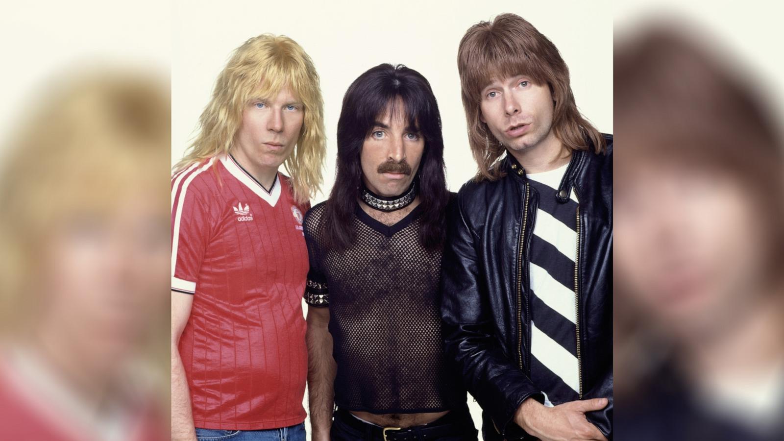 PHOTO: Michael McKean, left, Harry Shearer, center, and Christopher Guest pose for a photo as Spinal Tap in 1984.