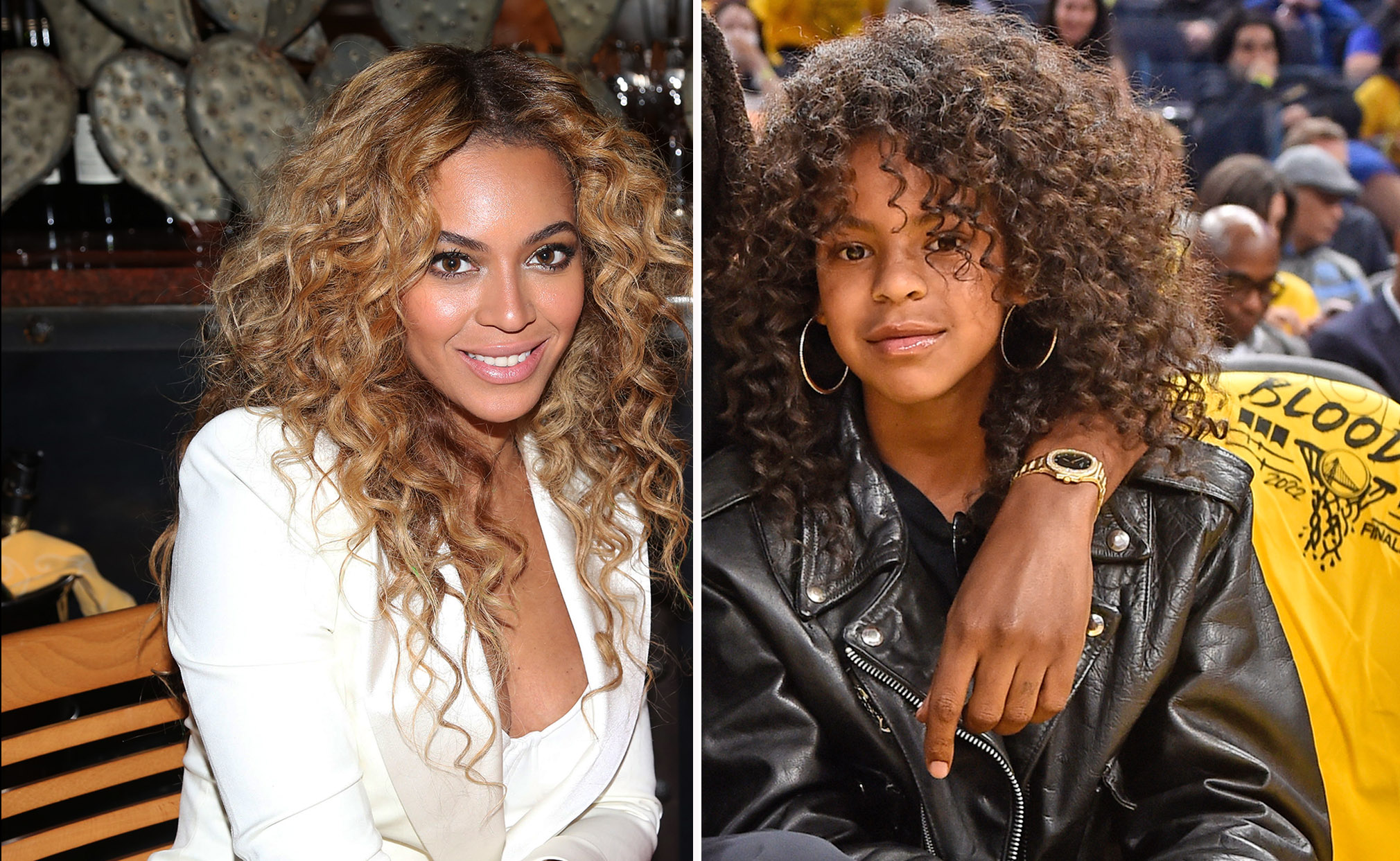 Beyoncé's Daughter Blue Ivy Carter Attends NBA Game With Jay Z