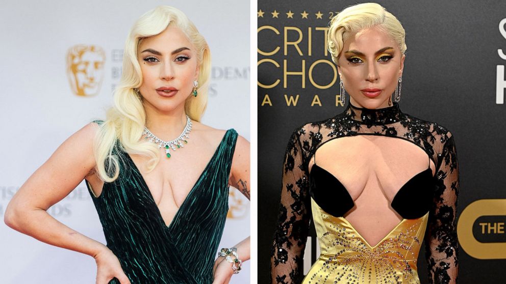 Lady Gaga stuns with 2 totally different red carpet looks on the same night  - ABC News