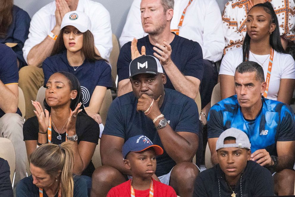 PHOTO: FILE = Candi Gauff, and Corey Gauff, parents of Coco Gauff and her coach Diego Moyano watching Coco Gauff against Iga Swiatek of Poland during the Singles Final for Women on Court Philippe Chatrier at the 2022 French Open